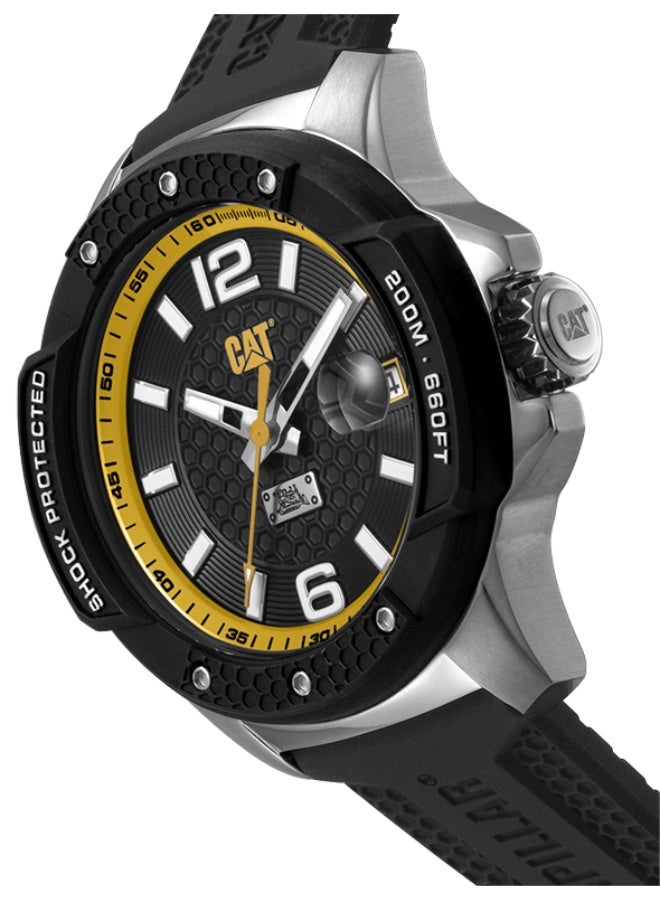 Caterpillar Shockmaster Evo Silicone Strap Men Watch SJ.141.21.137 - Image 3